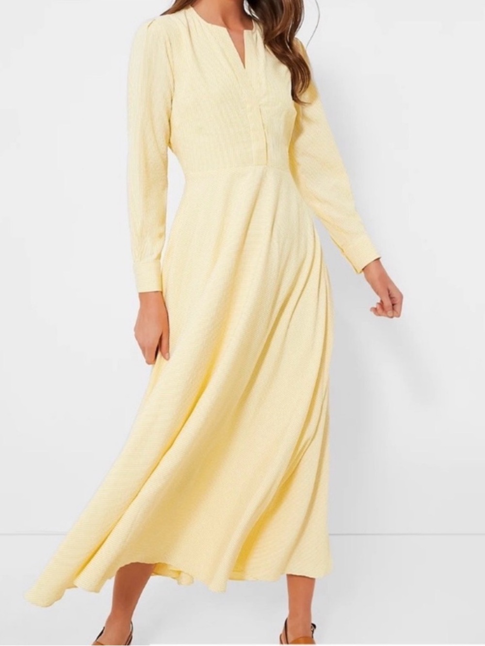 Tuckernuck Lemon Seersucker Stripe Mila Dress